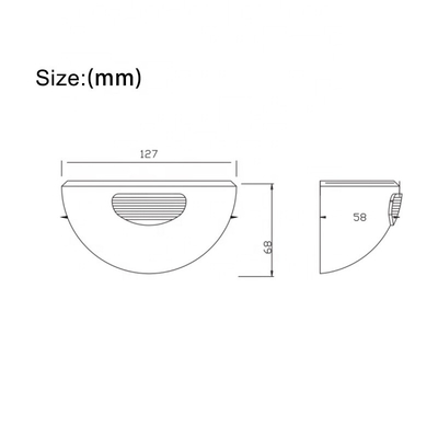 accessori automatici del portone dell'ABS 24GHz, sensore di moto di microonda 36V